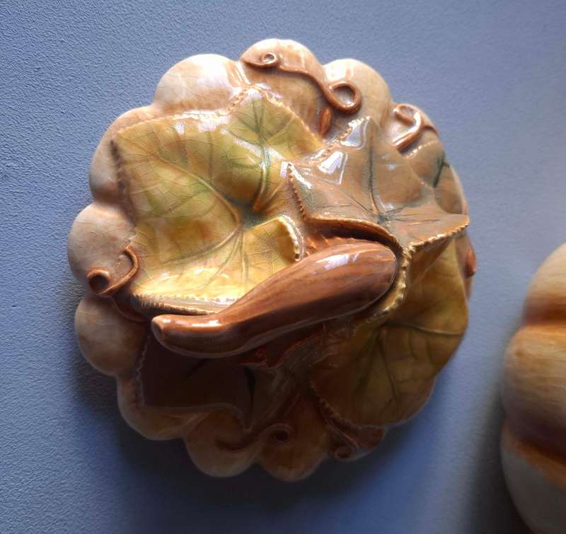 Giant Pumpkin Tureen Italian Majolica Style