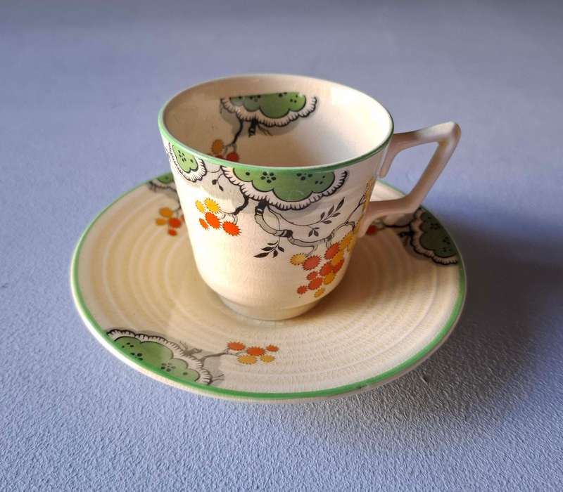Crown Ducal Art Deco Cup and Saucer