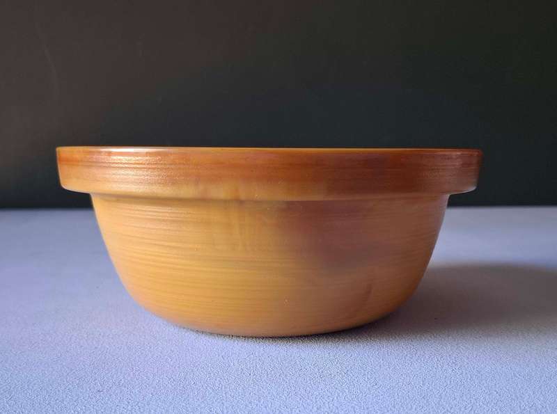 Vintage French Arcopal Volcan Salad Bowl