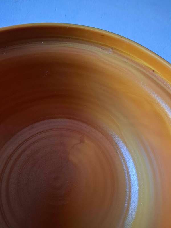 Vintage French Arcopal Volcan Salad Bowl
