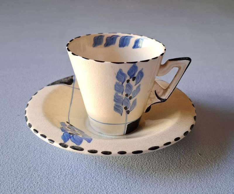 1930s Burleigh Zenith Cup and Saucer