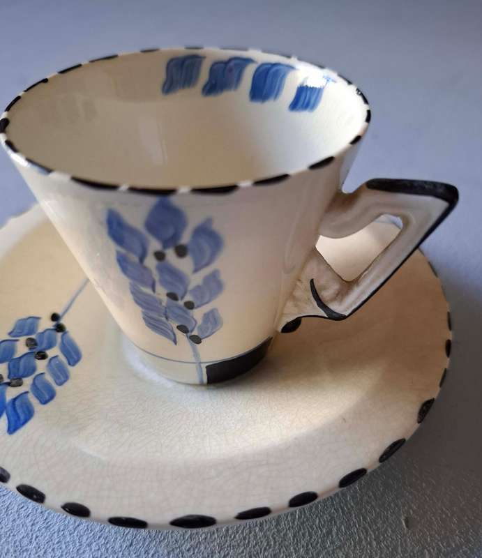1930s Burleigh Zenith Cup and Saucer