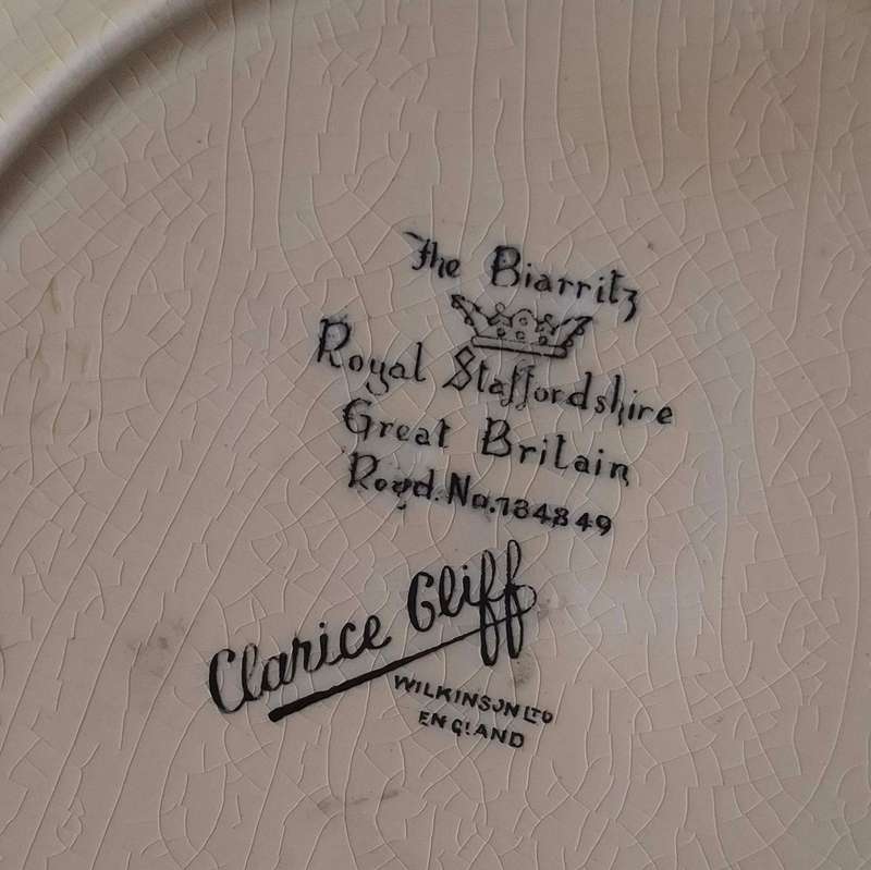 Clarice Cliff  'The Biarritz' Rectangular Plates