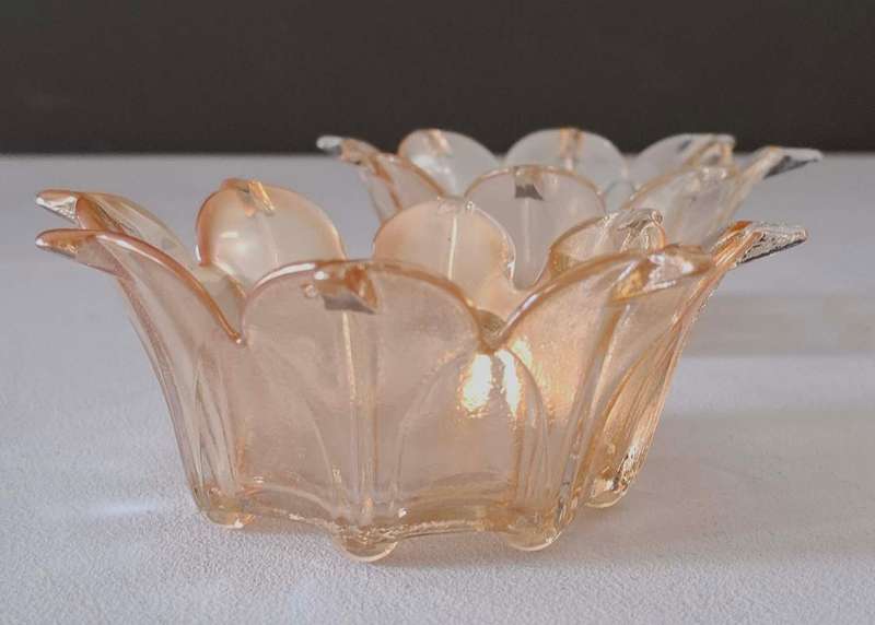 Carnival Glass Star-shaped Bowls