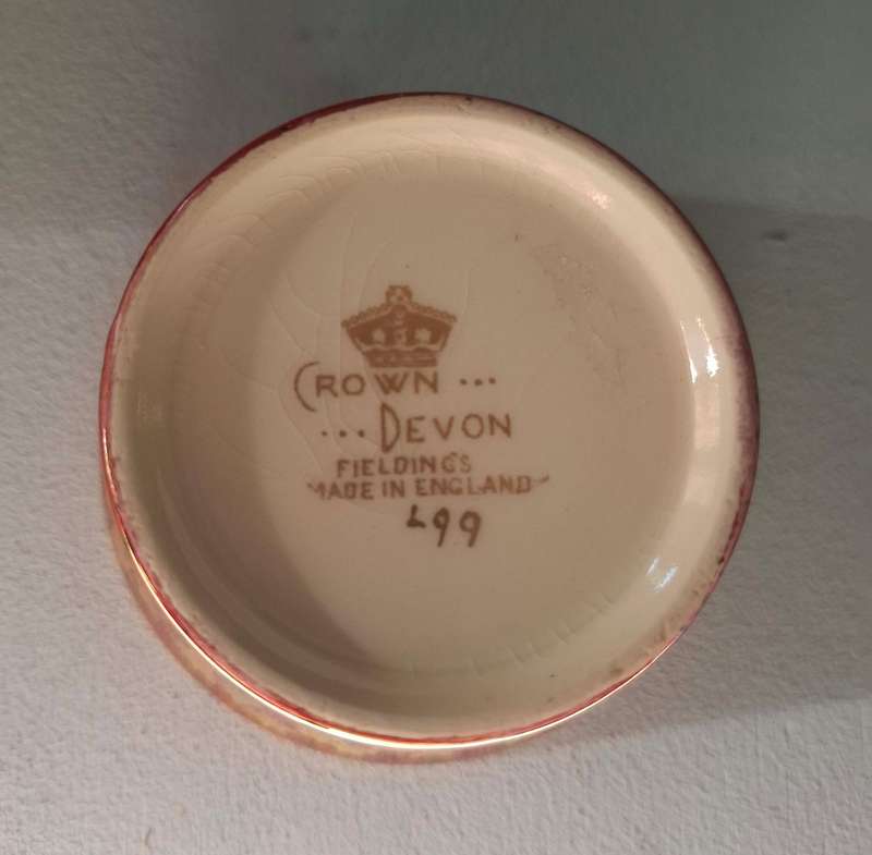 Art Deco Crown Devon Fieldings Ruby Red Lustre Gold Coffee Set