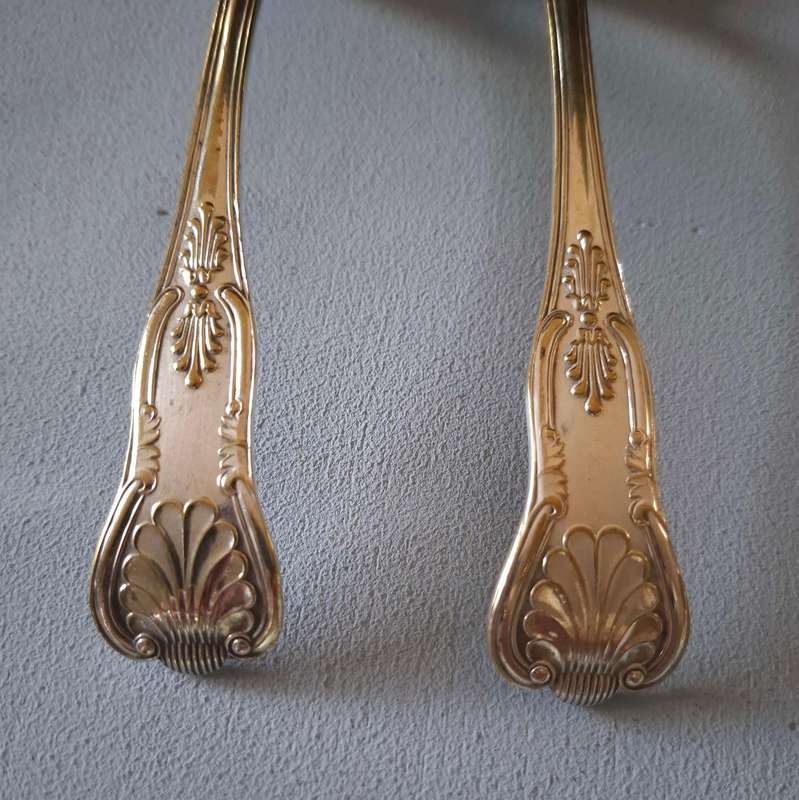 Ornate Silver Plated Berry Spoons