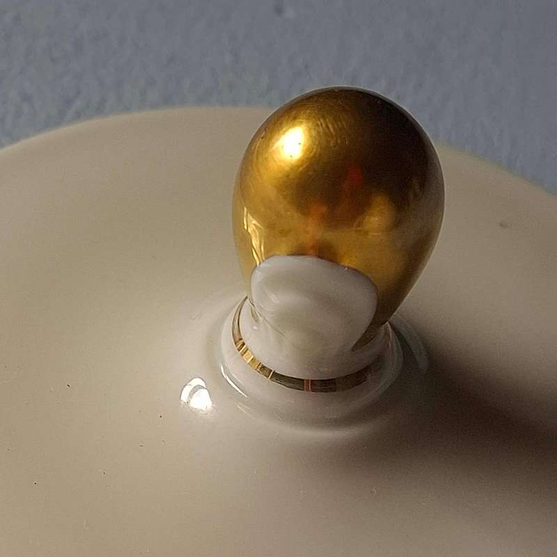 Rosenthal Coffee Pot, Sugar Bowl and Milk Creamer with Gold Knobs