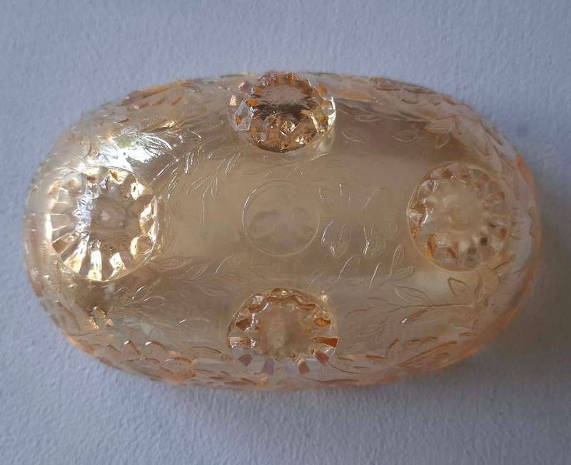 Vintage Jeanette Glass Floragold Iridescent Glassware
