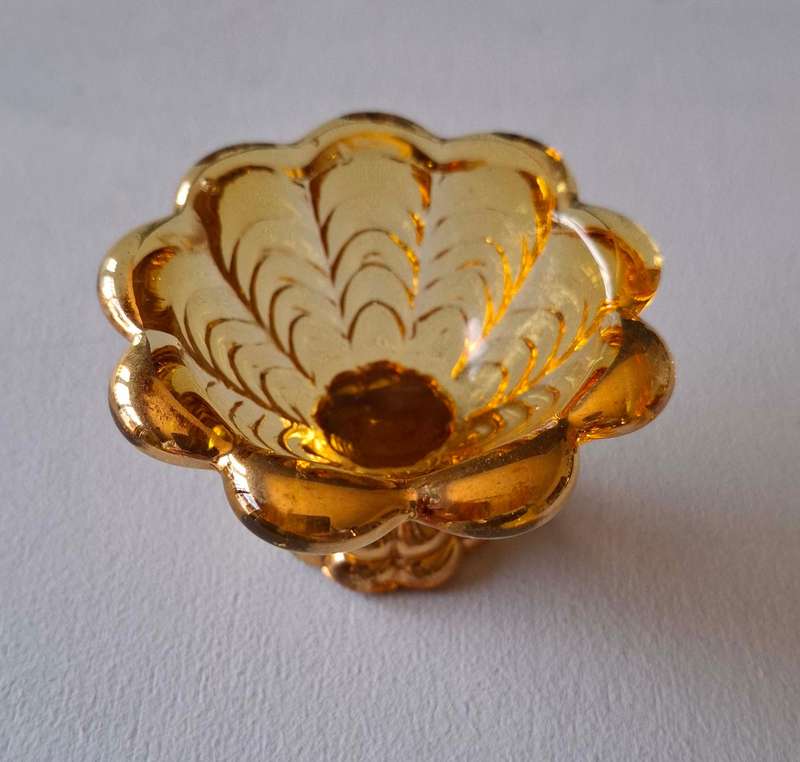 Vintage Depression Jeanette Glass Trinket or Candy Bowl