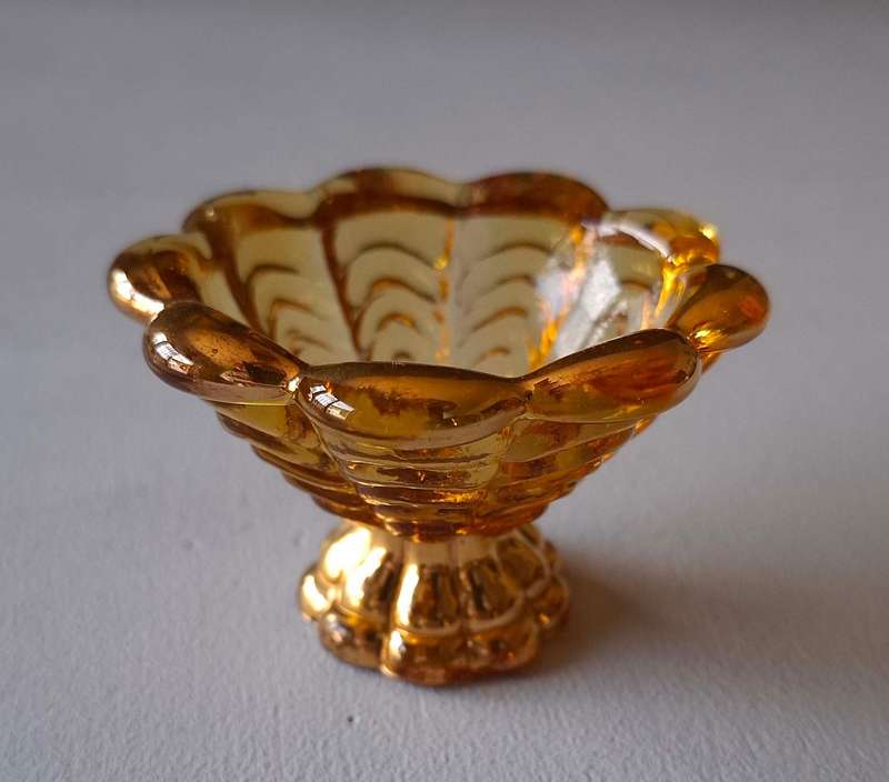 Vintage Depression Jeanette Glass Trinket or Candy Bowl
