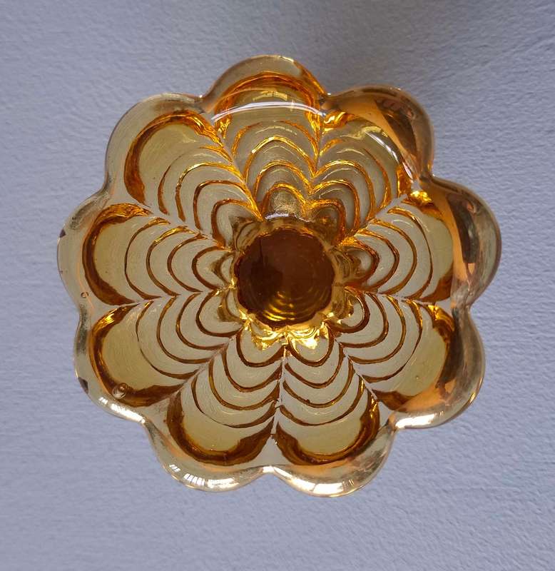 Vintage Depression Jeanette Glass Trinket or Candy Bowl