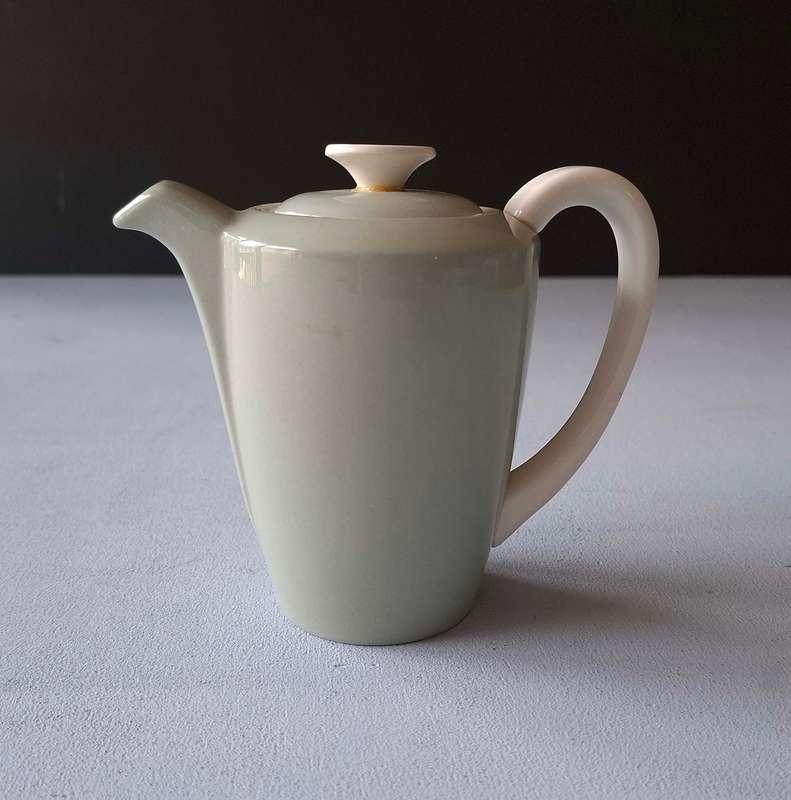 Poole Pottery Cameo Celadon Green Coffee pot Water jug with Lid