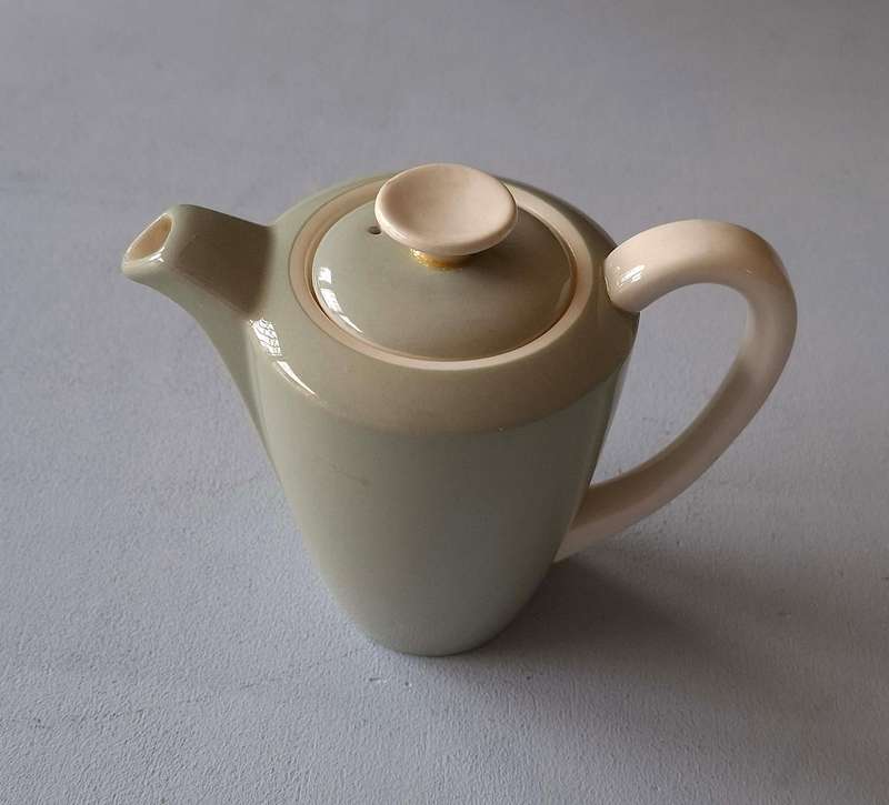 Poole Pottery Cameo Celadon Green Coffee pot Water jug with Lid