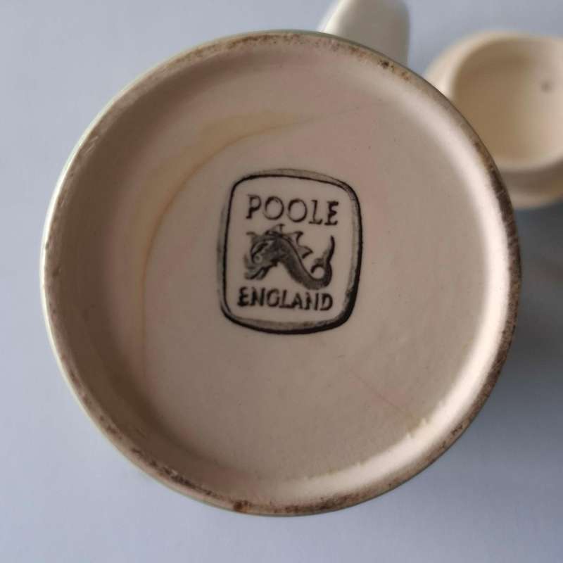 Poole Pottery Cameo Celadon Green Coffee pot Water jug with Lid