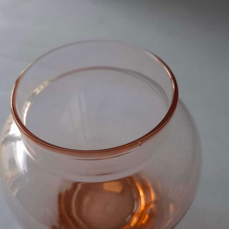 Vintage Pink Glass Vase