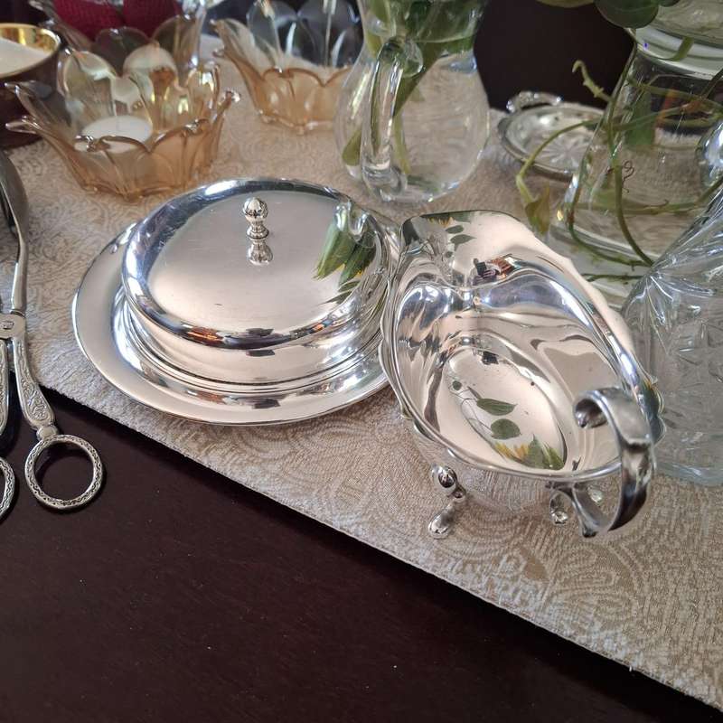 Manco Silver-Plated Butter Dish