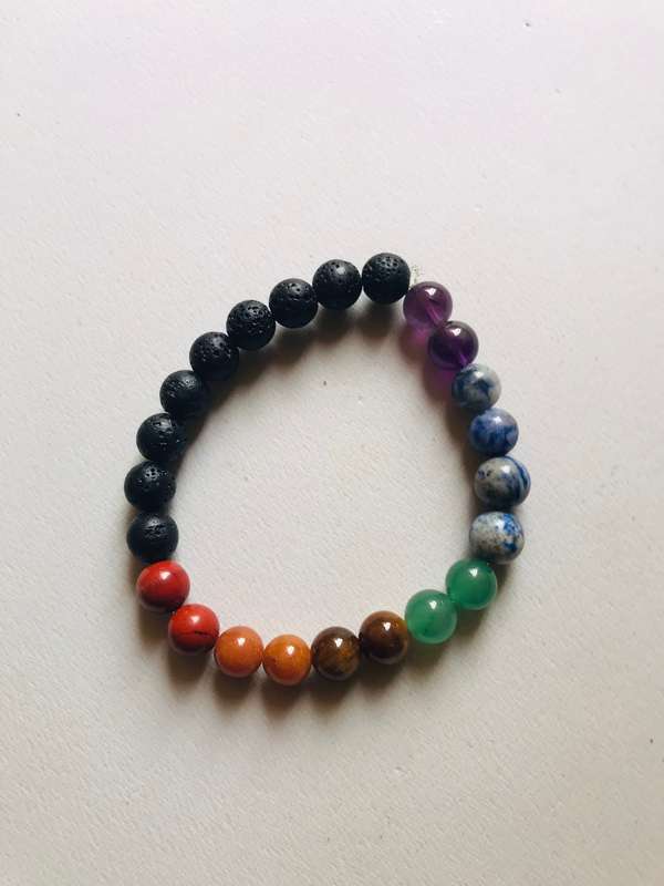 Lava stone Chakra bracelet
