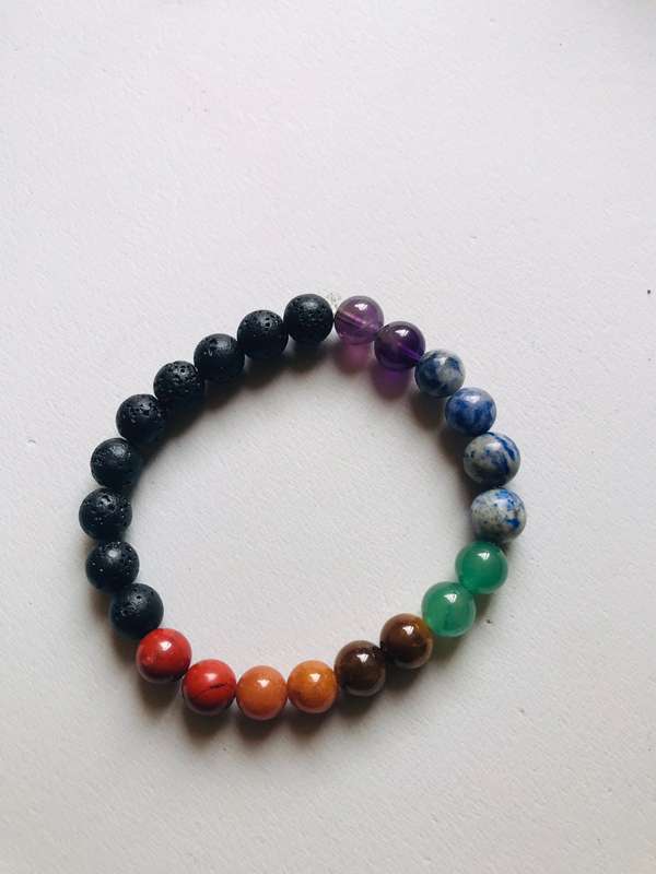 Lava stone Chakra bracelet