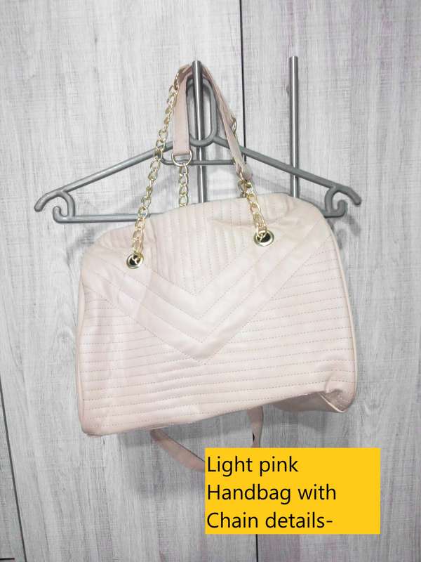 pink handbag