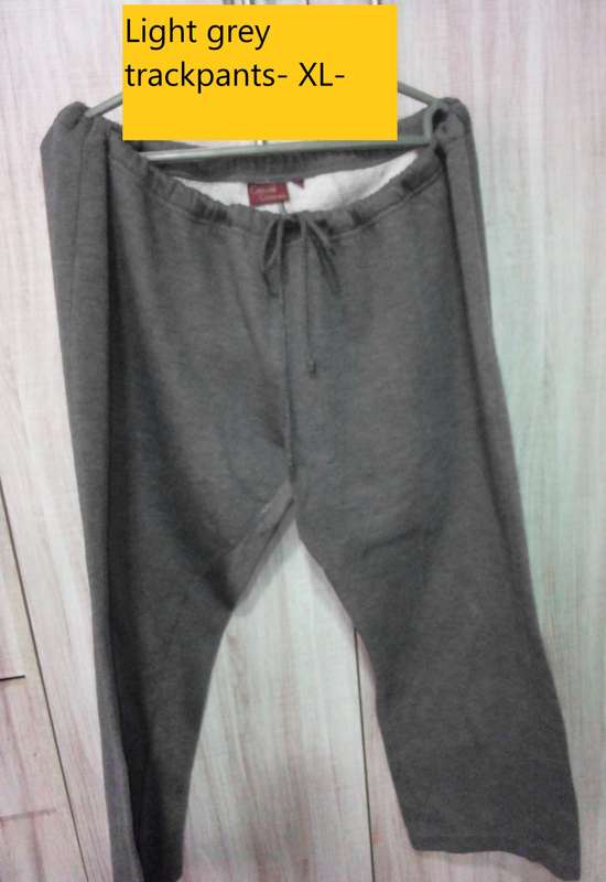 Grey track pants 5xl