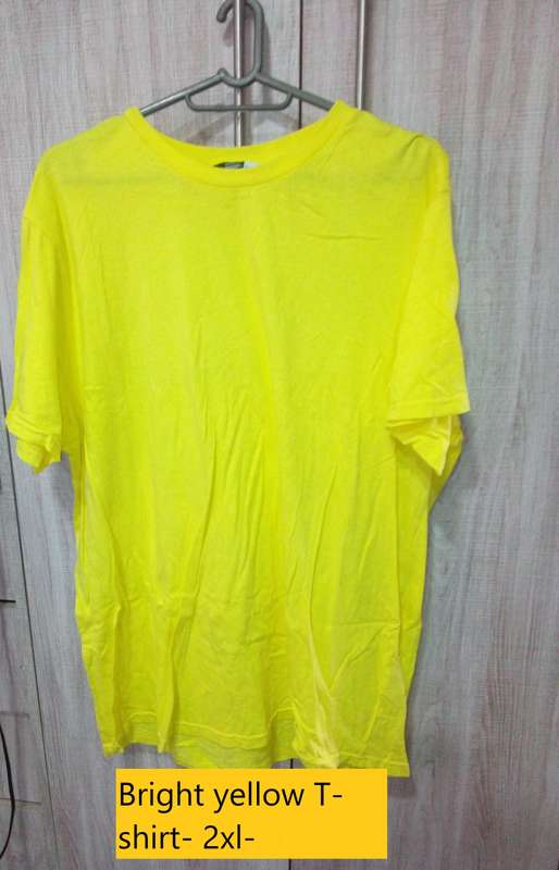 yellow t shirt 2xl