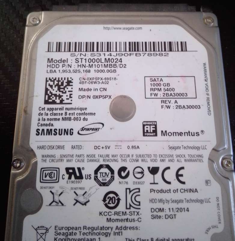 Bulk lot of 1 x SSD and 3x HDD drives