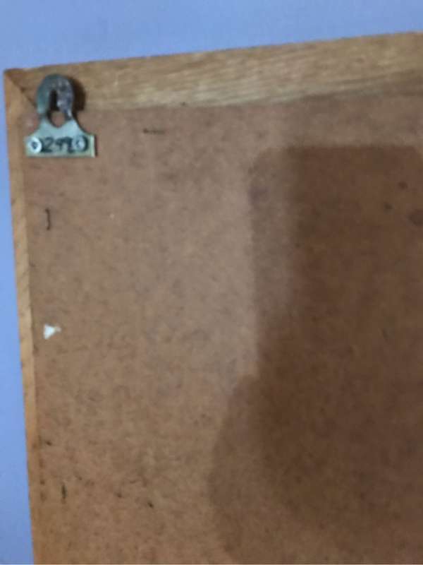 Large wood framed mirror gold finish