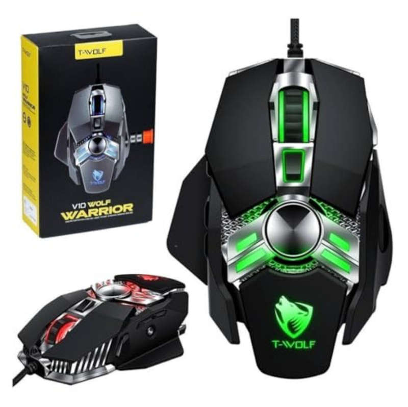 T-WOLF V10 USB Gaming Wired Mouse