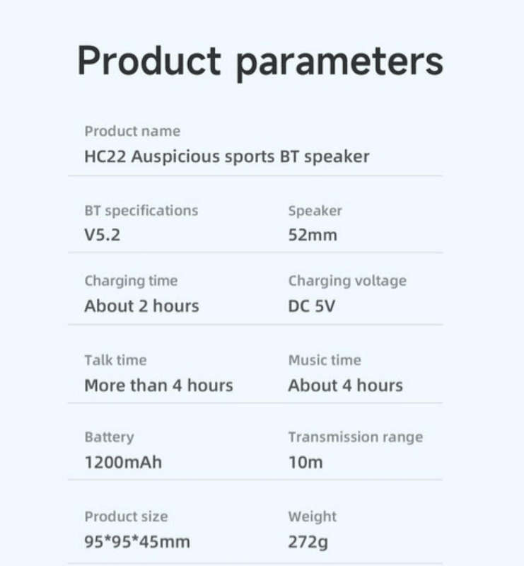 Hoco portable wireless bluetooth speaker