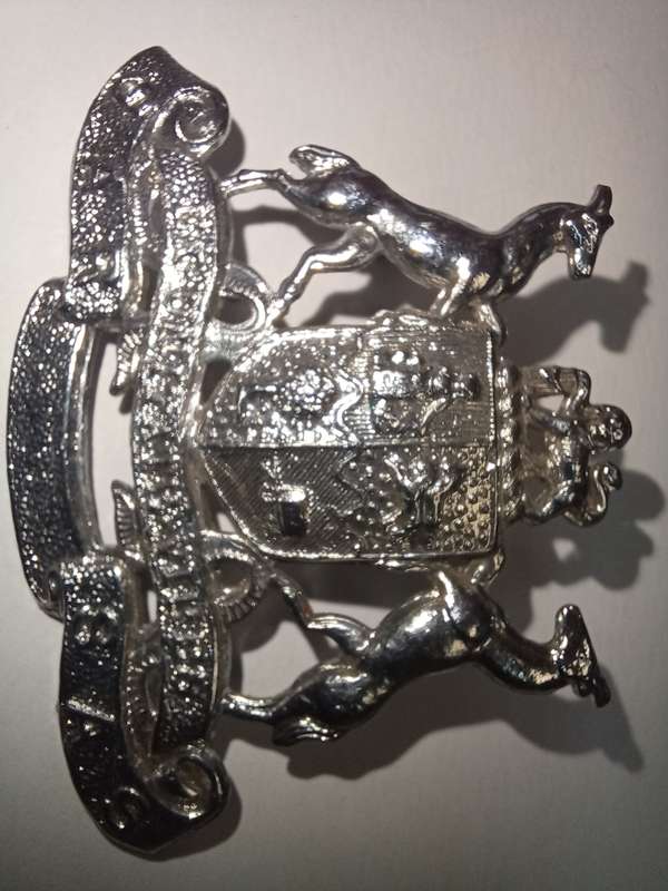 SAR-SAS RAILWAY CAP BADGE