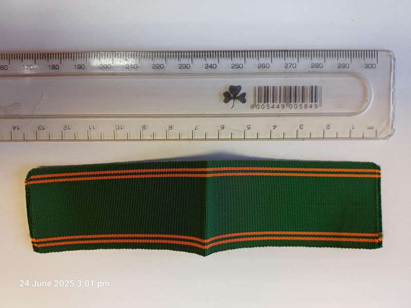 SADF GOOD SERVICE-TROUE DIENS MEDAL - RIBBON (14CM)