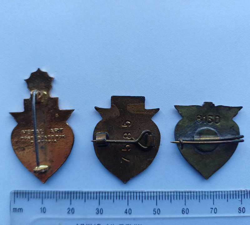 Vintage Enameled SABTS/SABOD Blood Donor Badges