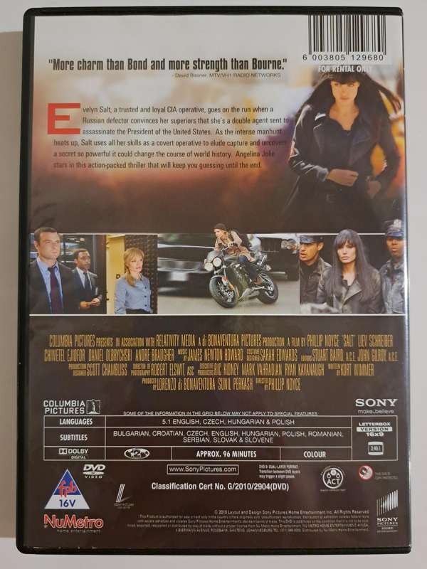 Salt DVD (2010)