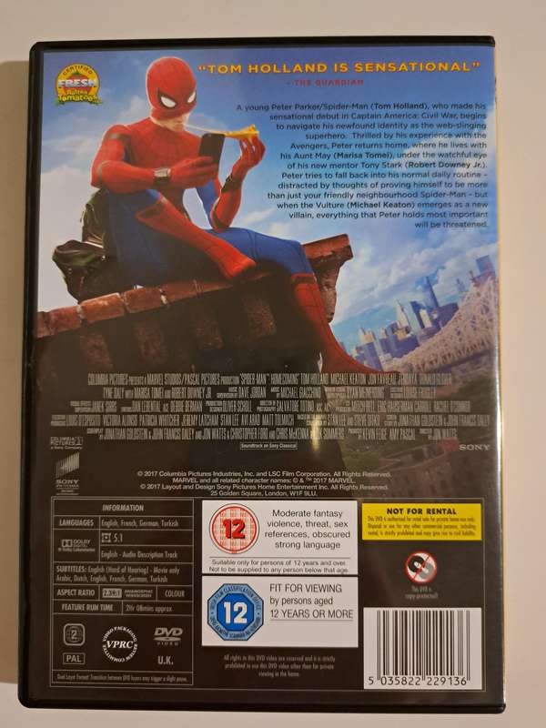 Spider-Man : Homecoming DVD (2017)