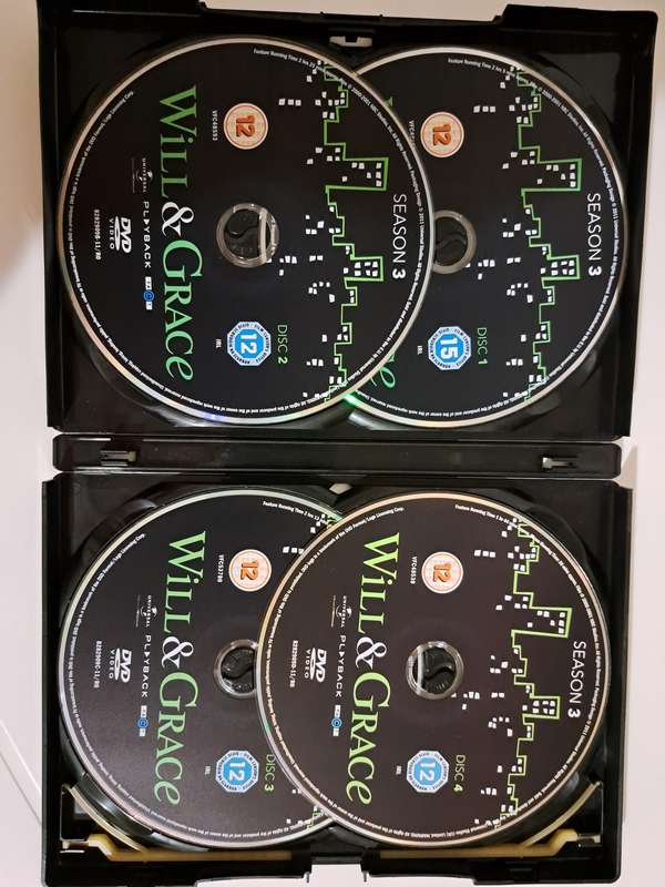 Will & Grace season 1 - 4 DVD boxset (1999-2002)