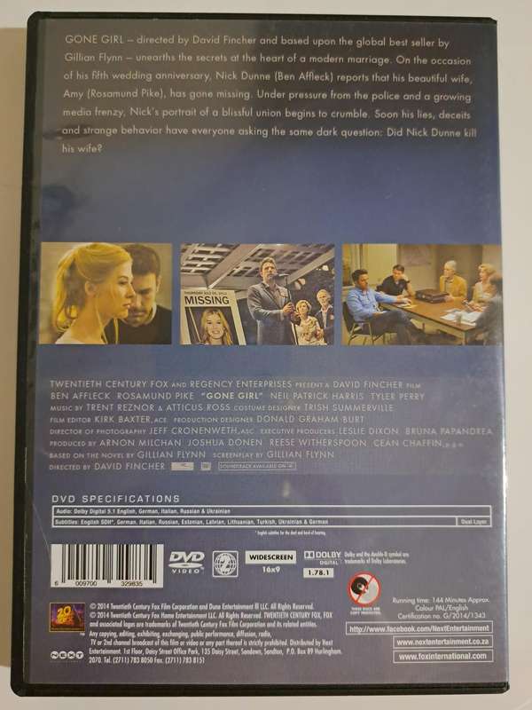 Gone Girl DVD (2014)