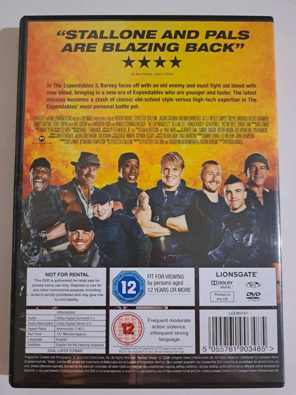 Expendables 3 DVD (2014)