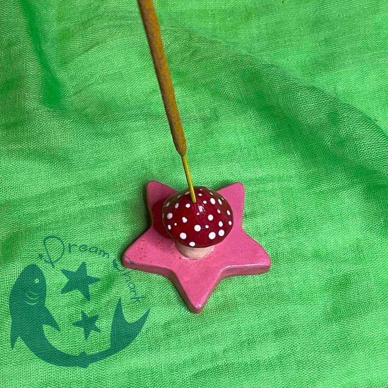 Red Mushroom Incense Burner