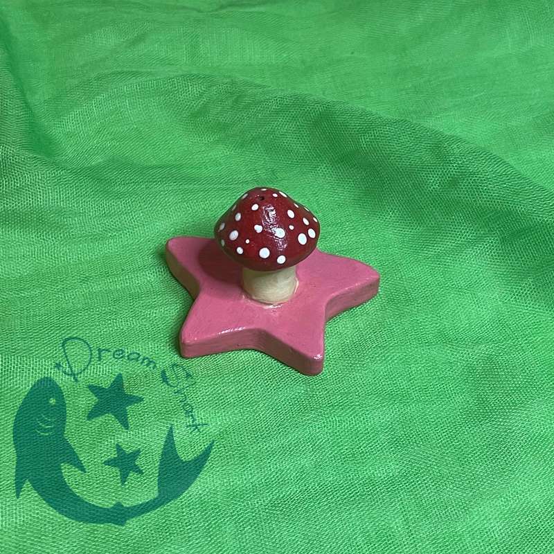 Red Mushroom Incense Burner