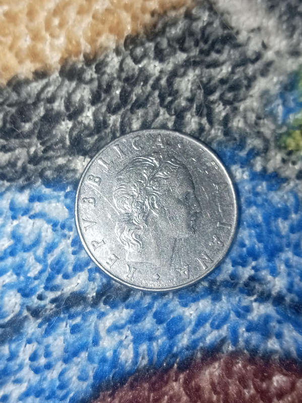 50 lire italiana coin, real valuable collectors item