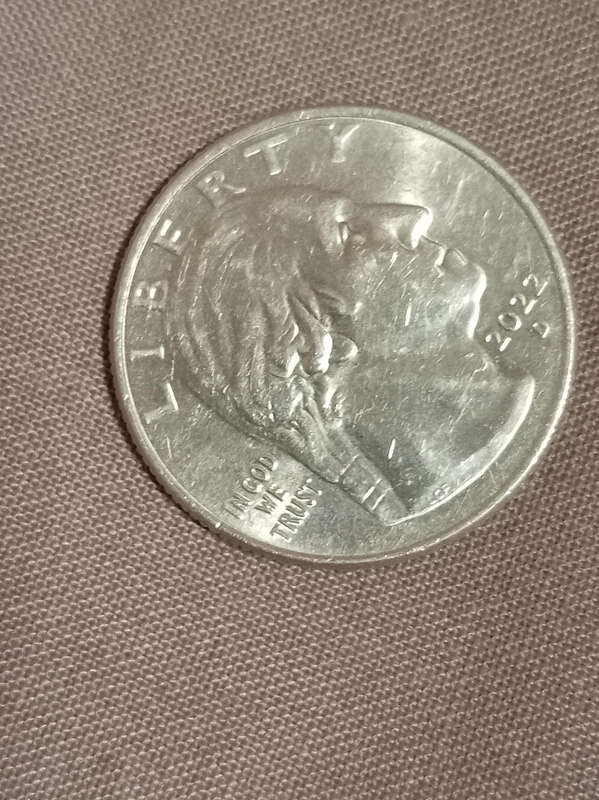 (Vey rare) Quarter dollar. Denver 2022D minting error. RARE GEM