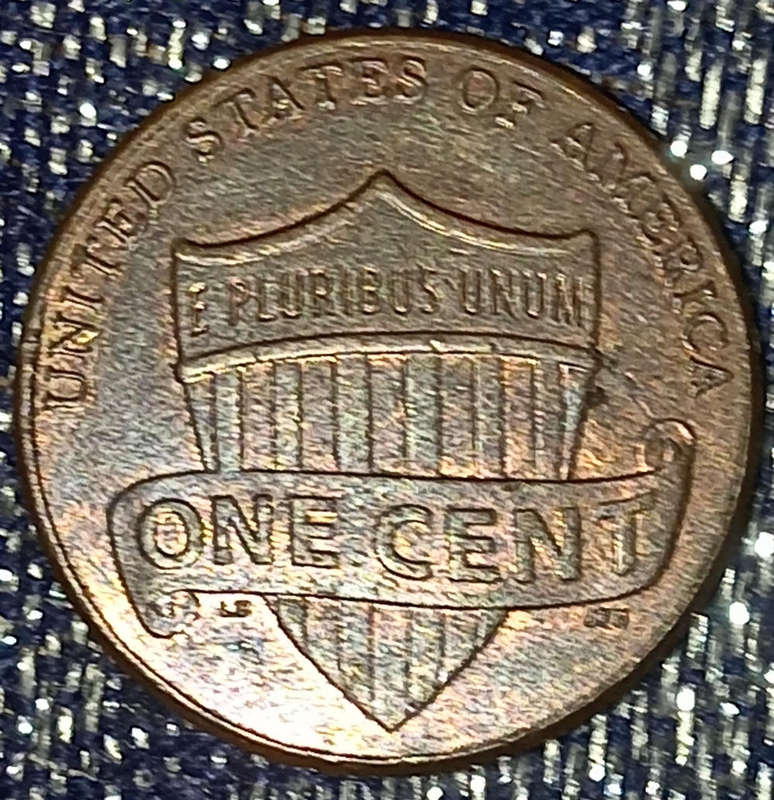DOUBLE DIE ERROR 2011 D shield penny USA