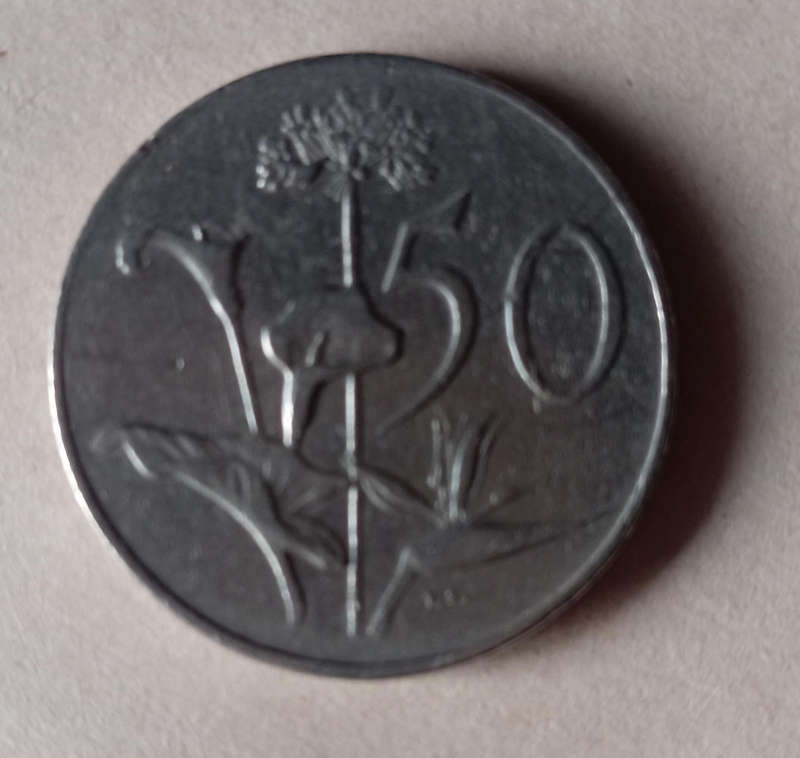 Collectors must have Rsa 50c 1966 - Rare error, Thin planchet