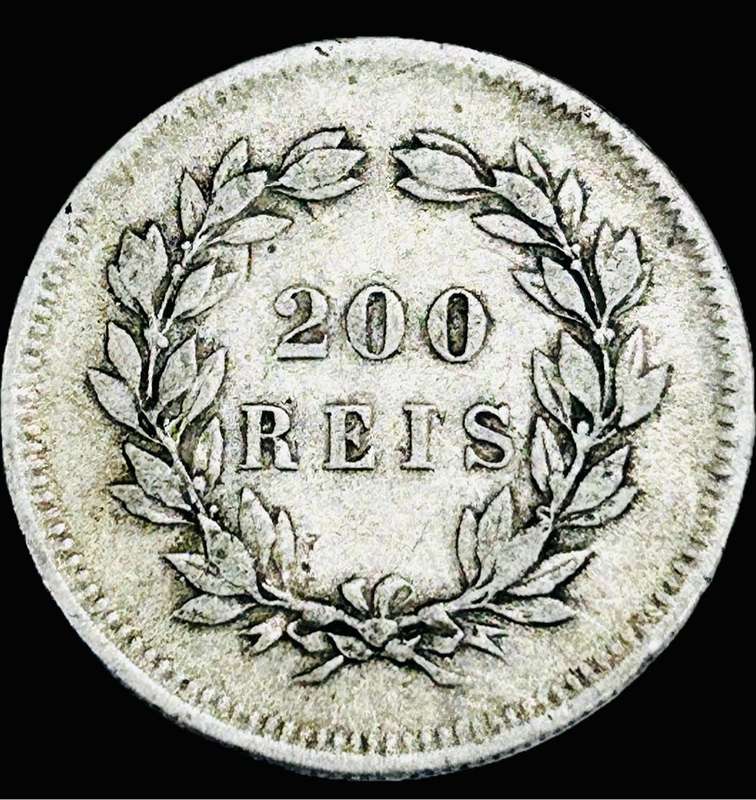  1891 SILVER 200 RÉIS - Charles I PORTUGAL