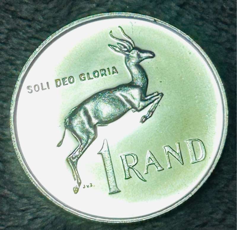 1967 R1 PROOF VERWOERD AFRIKAANS LEGEND SPOTLESS