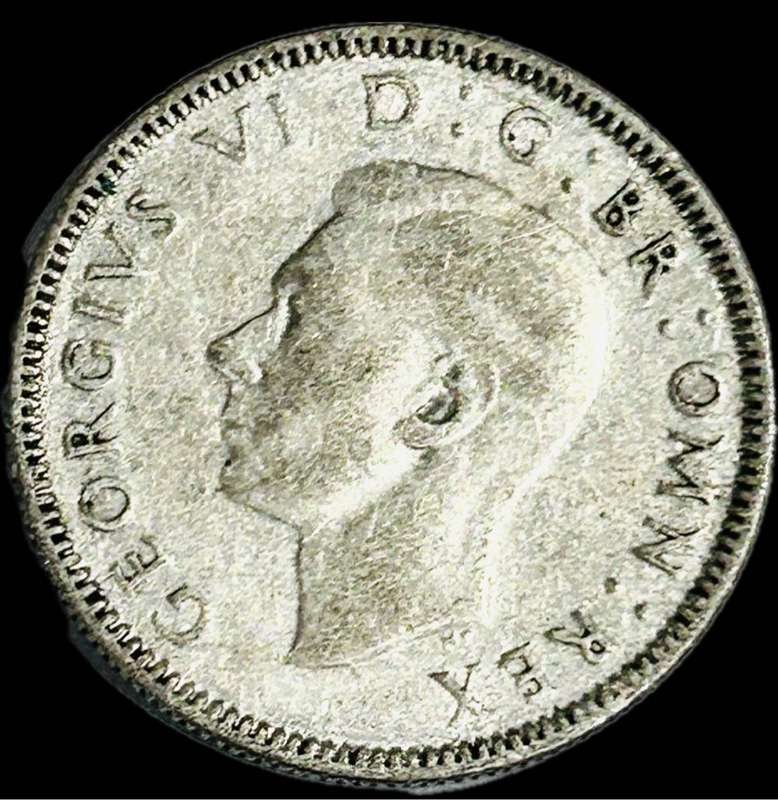1938 SILVER SCOTTISH (UK) ONE SHILLING