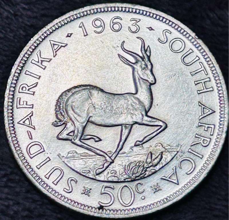 1963 (CROWN) 50 CENT SILVER EXCELLENT COIN