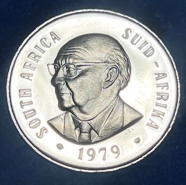 1979 SA Proof Set Original SA Mint box LOW!! Mintage only 5000 minted( Pres. Diederichs coin set)