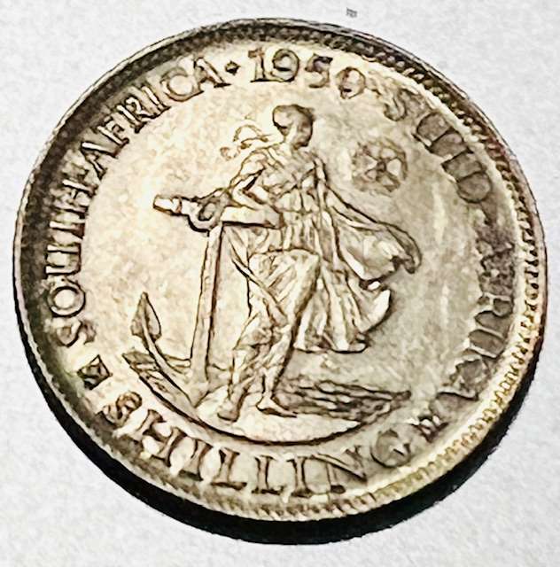 1950 SA One Shilling Silver
