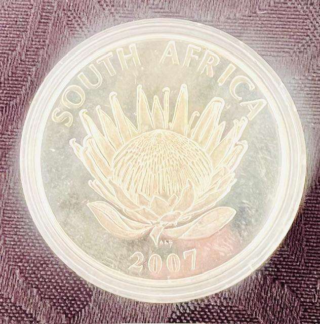 1993 South Africa One Rand, Nobel Prize Winner FW de Klerk - Proof in SA Mint Box